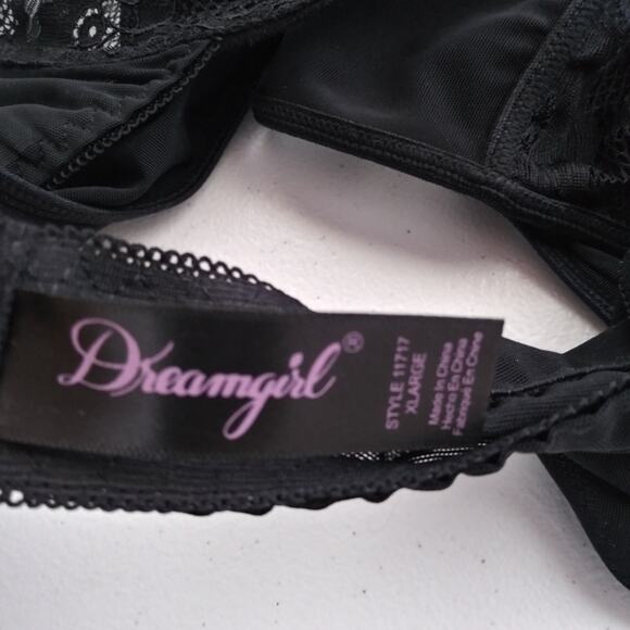 Dreamgirl Black Lace High Neck Bralette Underwire Size XL - Picture 5 of 7